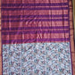 kalyani cotton gadwal kalamkari print  zari border lavendar magenta saree lightweight for office and special function with blouse piece best price