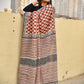 red black beige handblockprinted mulcotton saree best summer fabric saree for office and casual styling with blouse piece best price