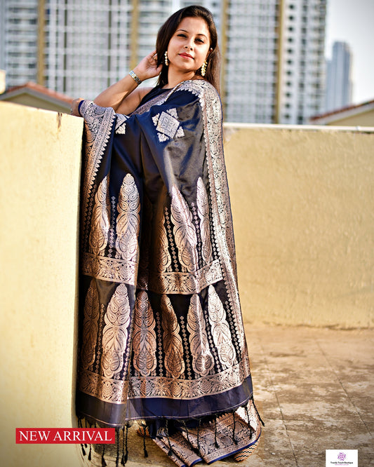 MRIDANGINI - BANARASI KATAN SILK SAREE