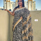 EARTHY BLOOM - HANDBLOCK PRINT - MULCOTTON SAREE