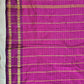 SAMIDHA -  SOUTH COTTON SILK SAREE - MINI CHECK (MAGENTA)