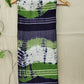 PAKHI - HANDBLOCK SHIBORI TIE & DYE  - LINEN SAREE