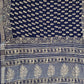  best summer handwoven handloom fabric handblock print organic slub linen saree blue color floral pattern at best price online with blouse piece for office wear or everyday styling!