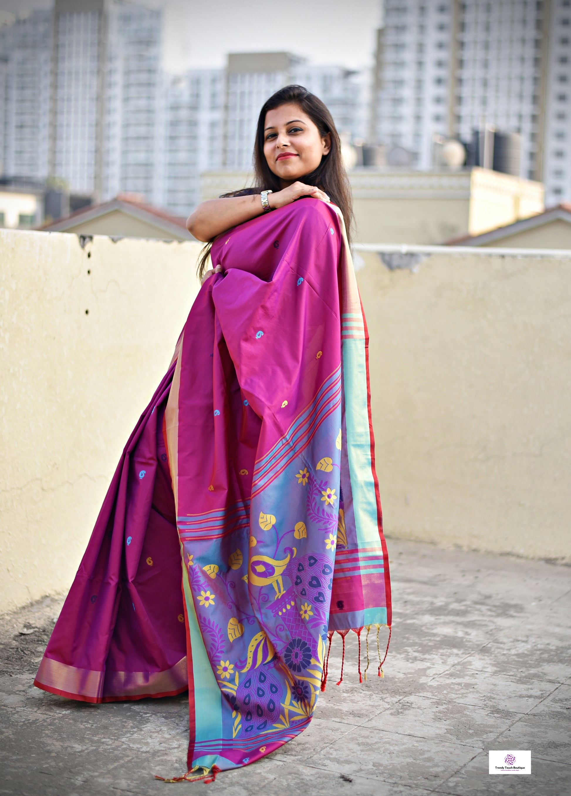 Kalkhetra design soft silk saree for cultural function family events post wedding celebrations special ocassions pink and blue with blouse piece best price