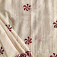 Kantha Phulkari handembroidery work Designer Khadi Tussar saree ivory color with maroon thread best price with blouse piece wedding function and casual celebrations and events