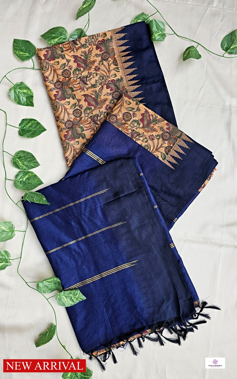 kalyani cotton gadwal kalamkari print peach blue saree with temple border is lightweight for office and special function with blouse piece best price