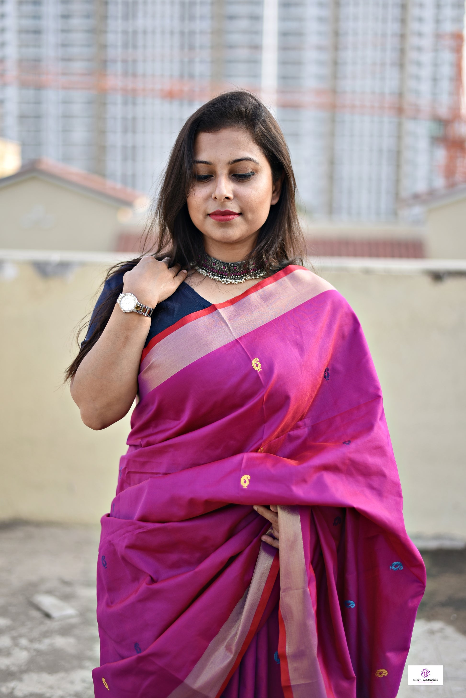 Kalkhetra design soft silk saree for cultural function family events post wedding celebrations special ocassions pink and blue with blouse piece best price