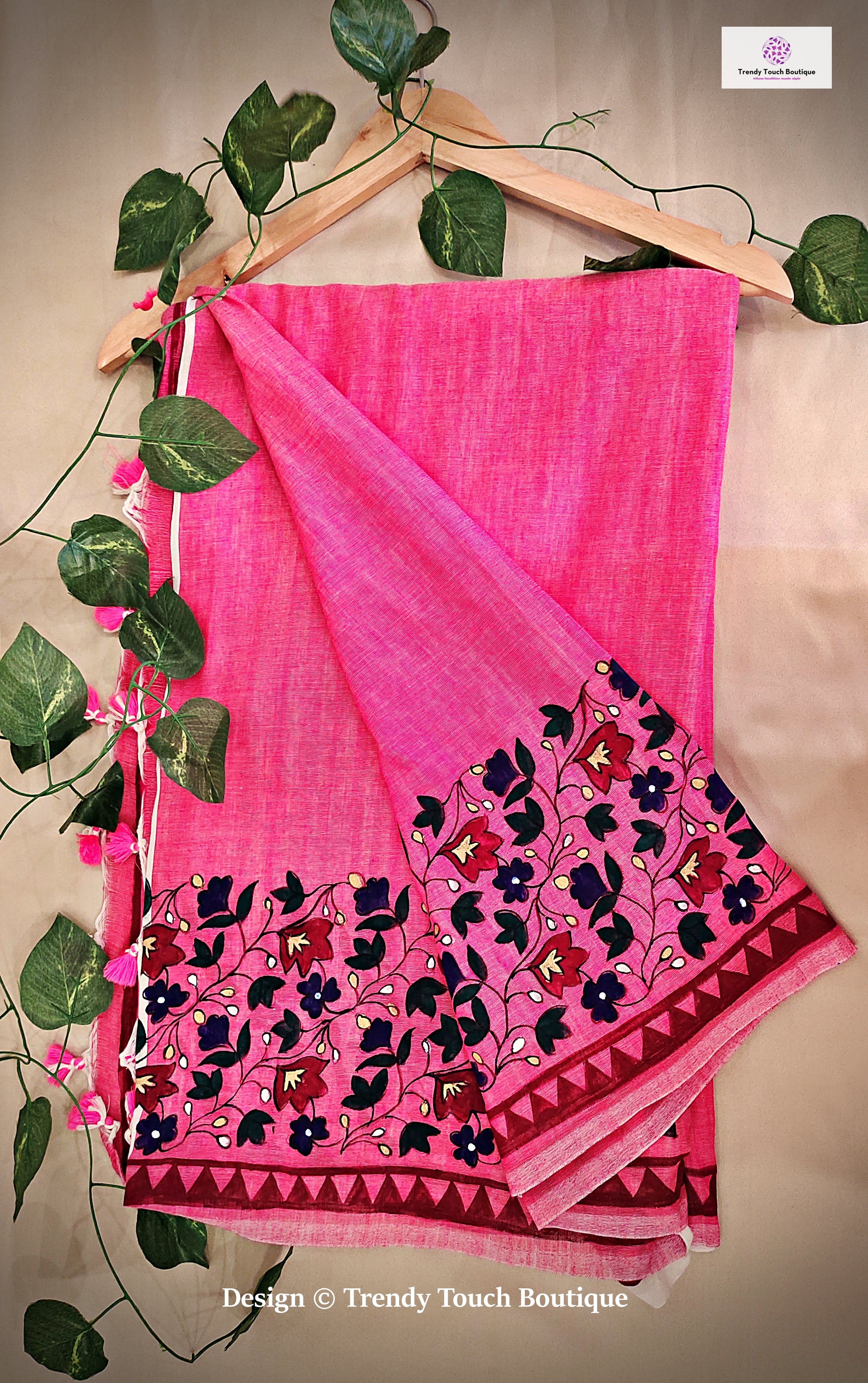 Casual Wear Free Hand Painted Hand-painted Kerala Cotton Saree, Floral  Design at Rs 750 in North 24 Parganas