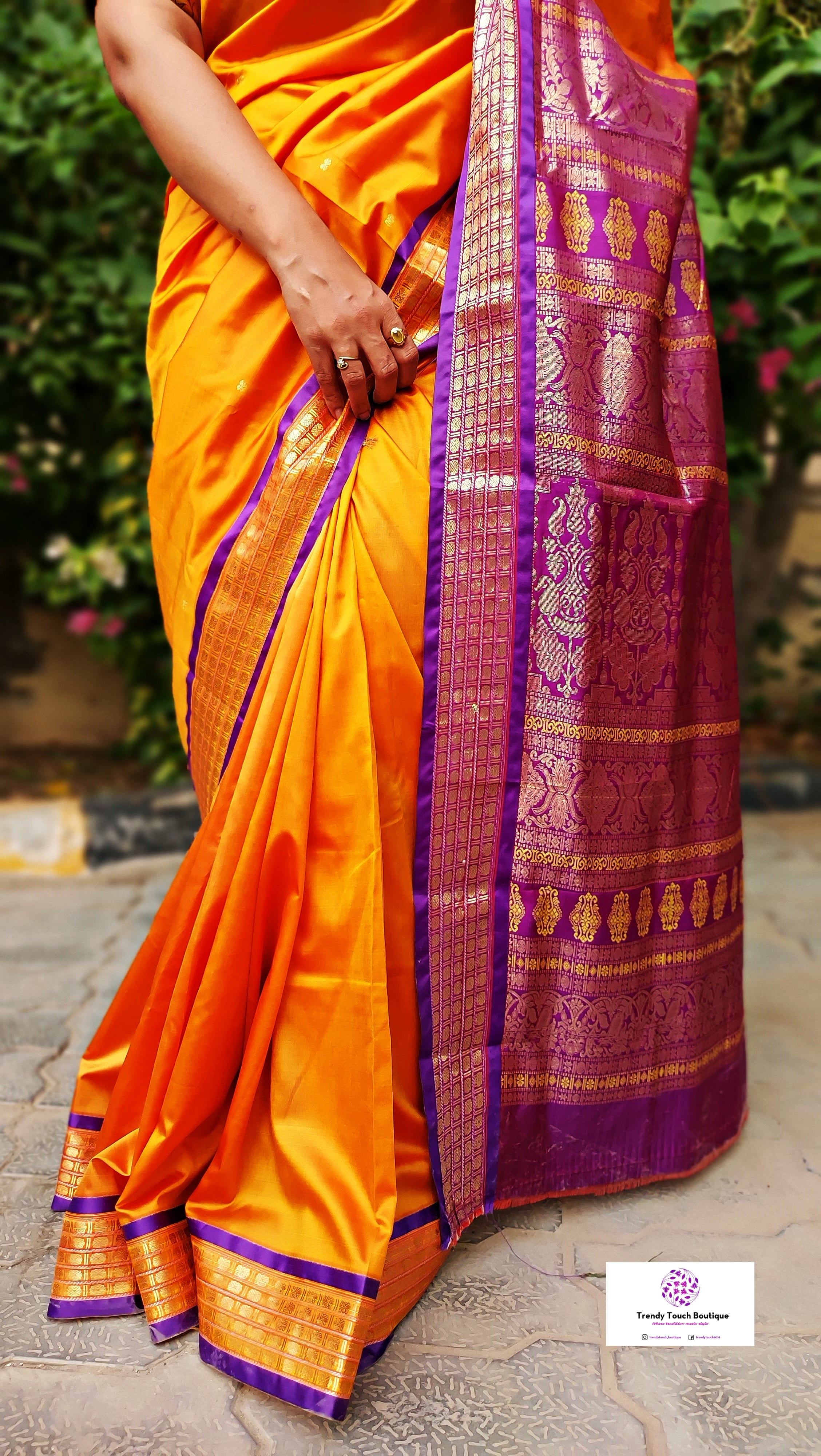 Yellow korvai kanchipuram silk saree – Kancheevaramsilk