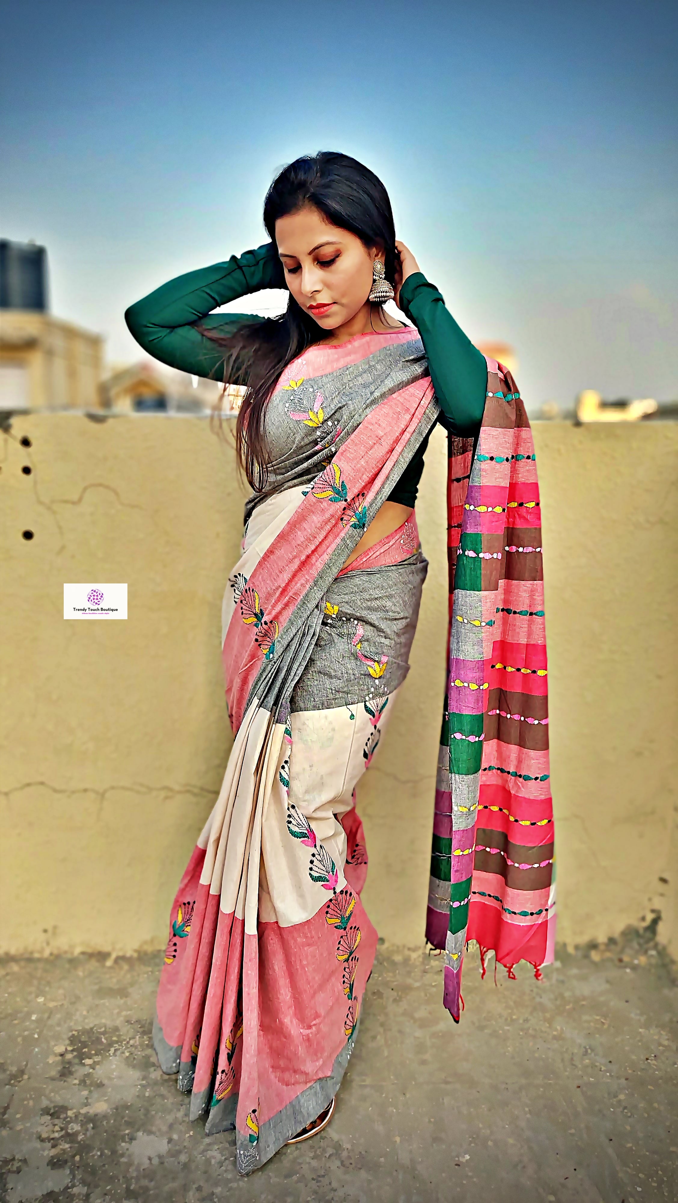 PRETTY KHADI COTTON SAREES