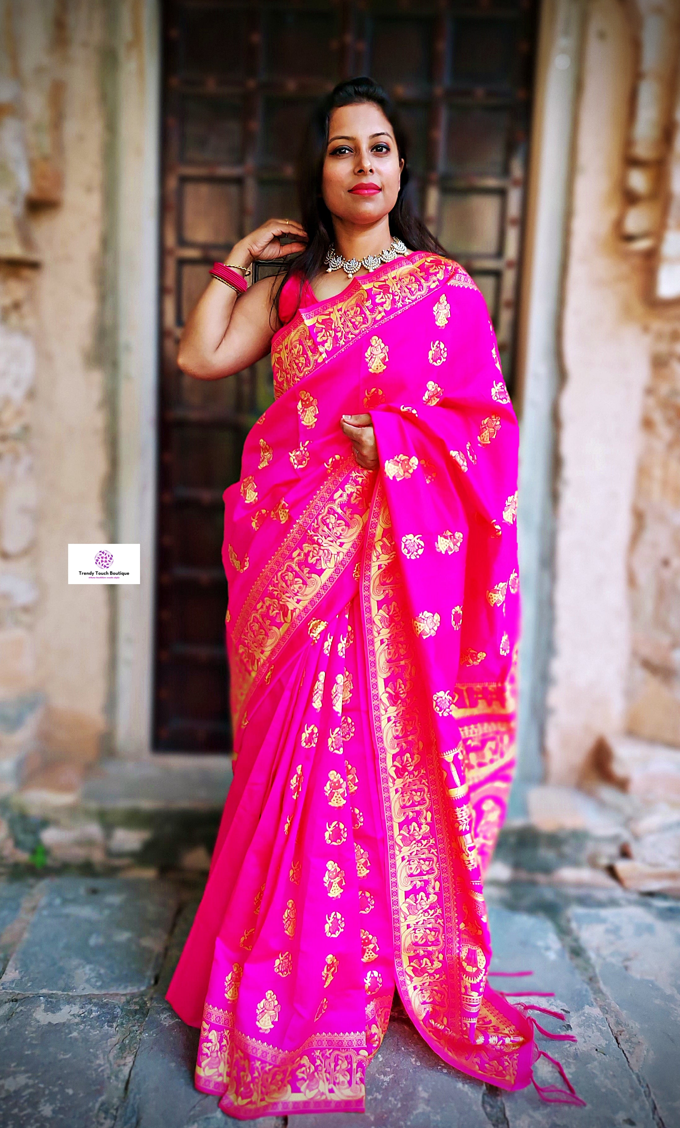 Designer Royal Satin Silk Saree With Adjustable Blouse Kiara Advani Saree  Designer Saree Made to Order Sari Blouse Hot Pink Saree - Etsy