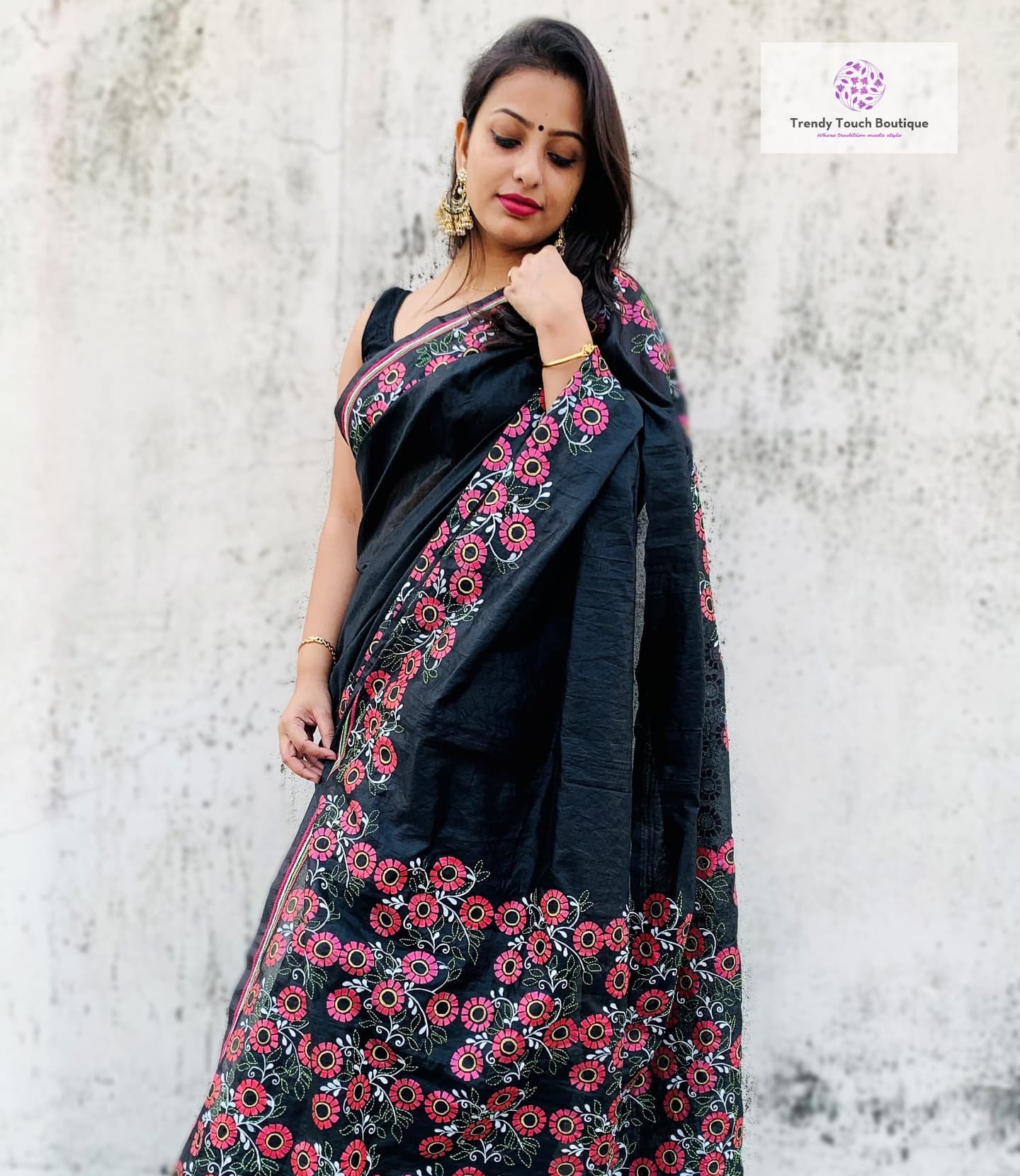 Cotton Silk Banarasi Saree in BlackDefault Title | Cotton silk, Saree,  Banarasi sarees