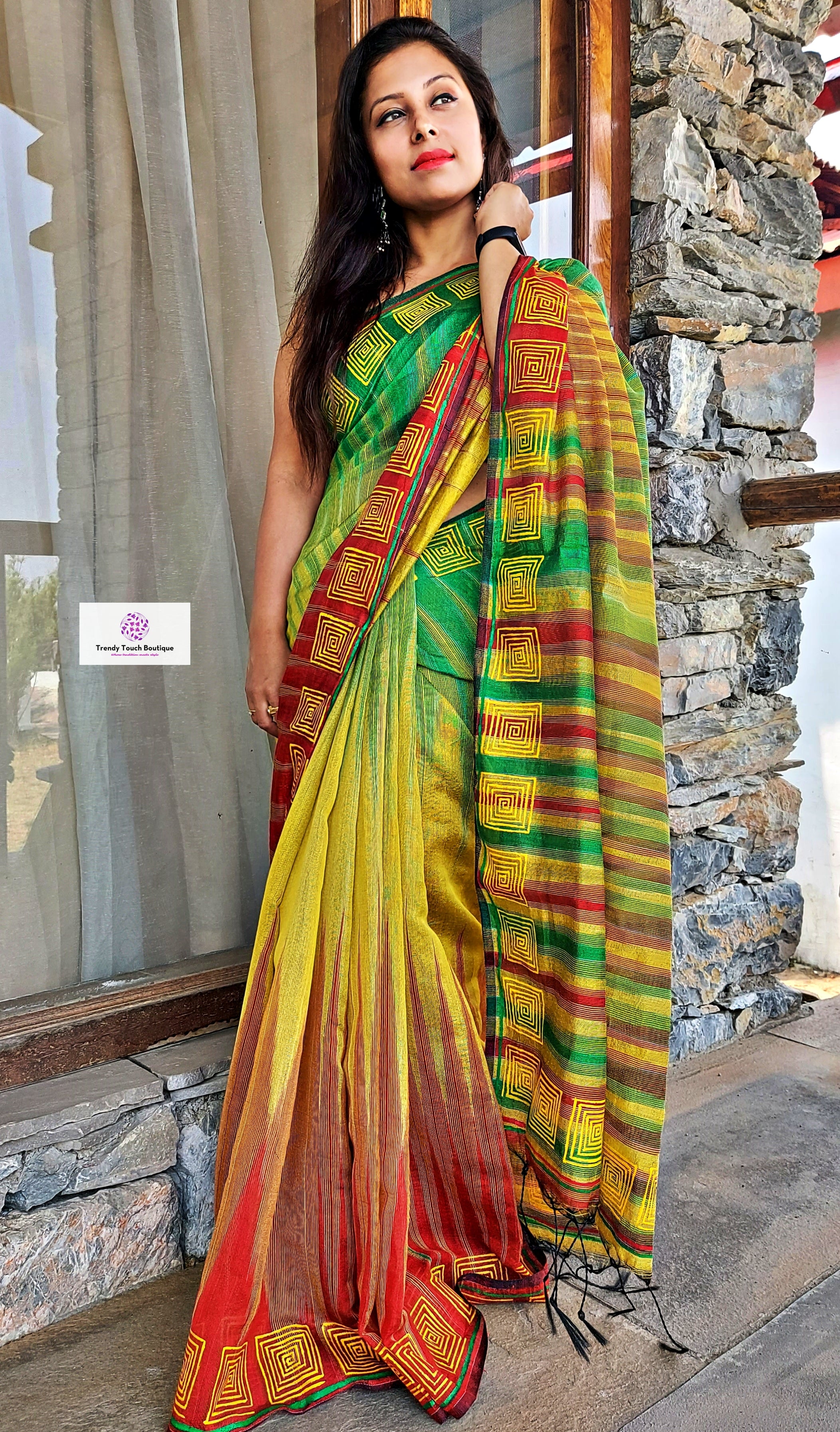 rath designer cotton silk saree